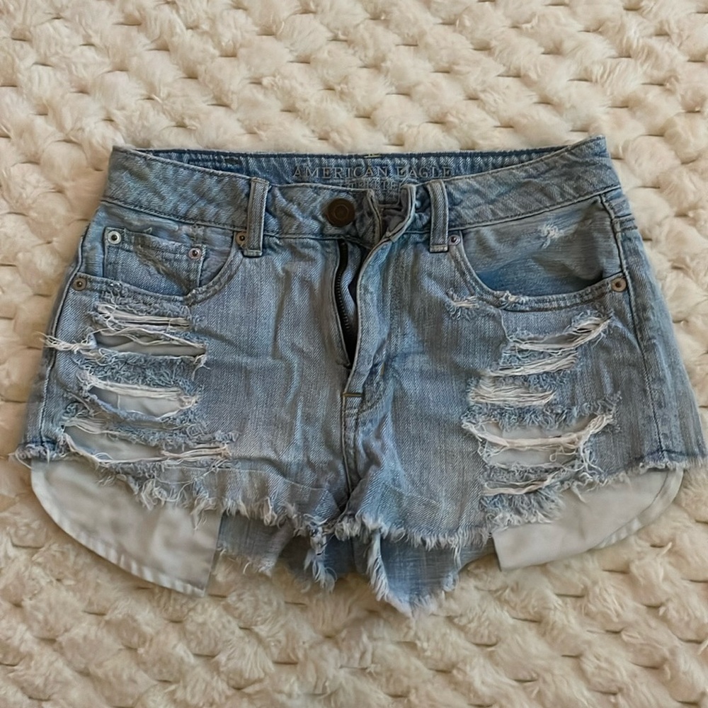 American eagle Hi-rise festival shorts size 0